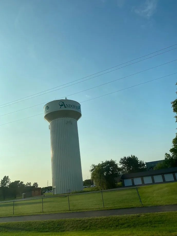 The Andover, Minnesota water tower