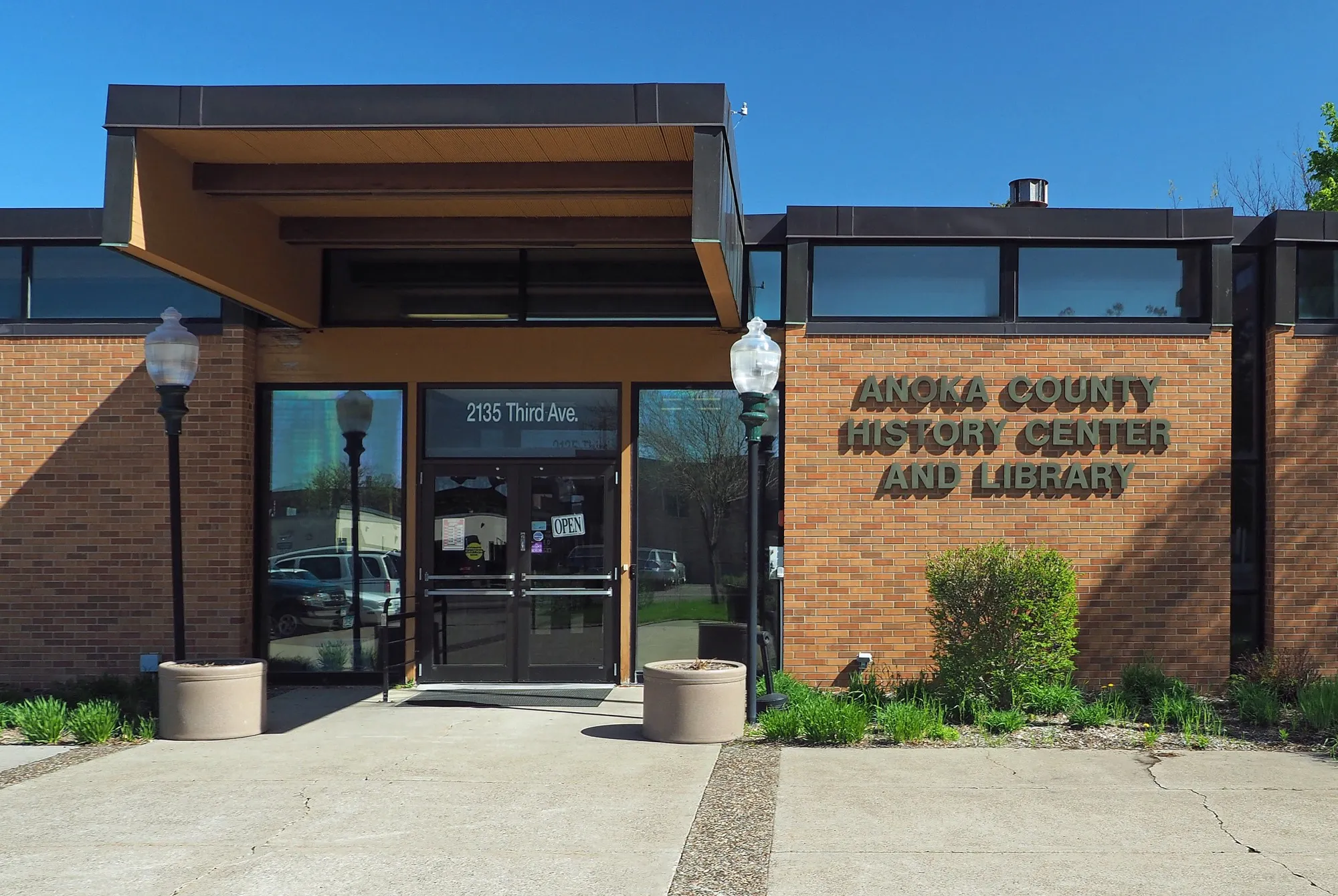 The Anoka County History Center and Library in Anoka, Minnesota