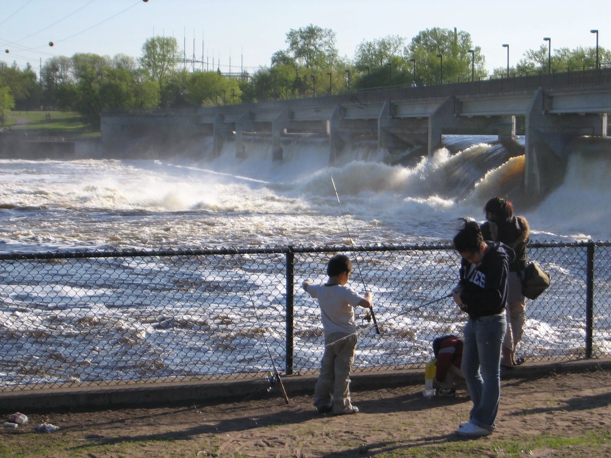 The Coon Rapids Dam on the Mississippi River