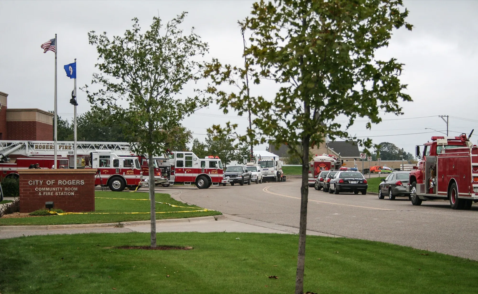 The Rogers community room and fire station
