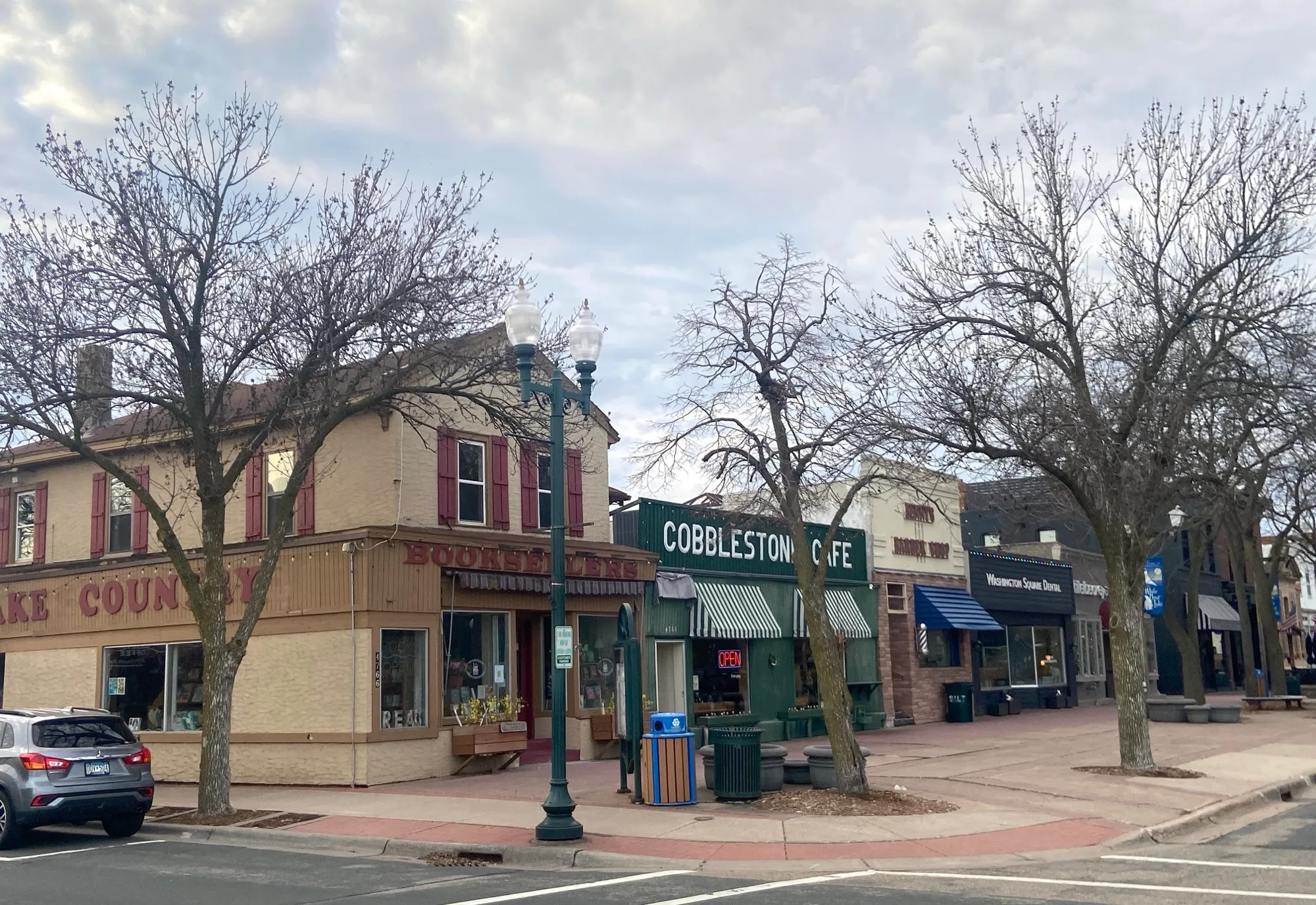 The historic business district of White Bear Lake, Minnesota