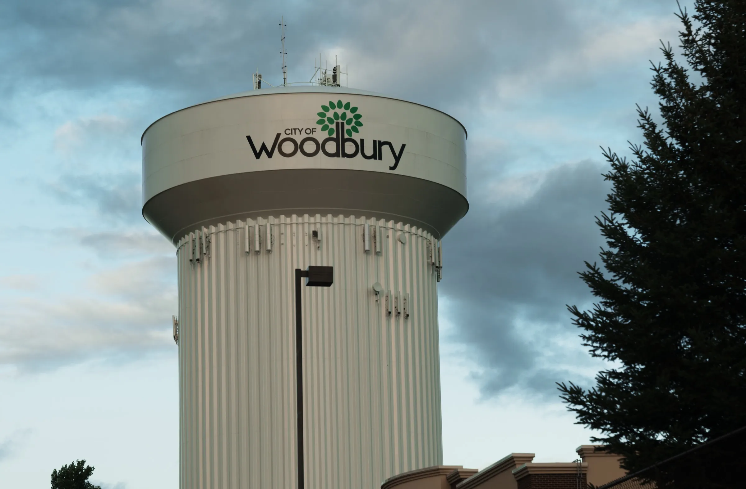 The City of Woodbury water tower